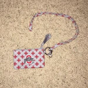 Ohio State Vera Bradley Lanyard and Zip-ID